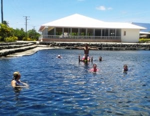 A very welcome swim after a long, hot and hilly ride to Vaisala.