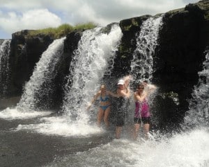 Enjoying a pounding good wash!