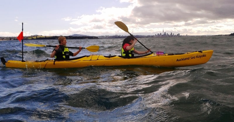 Sunset Kayak to Rangitoto Island – Dec 2014