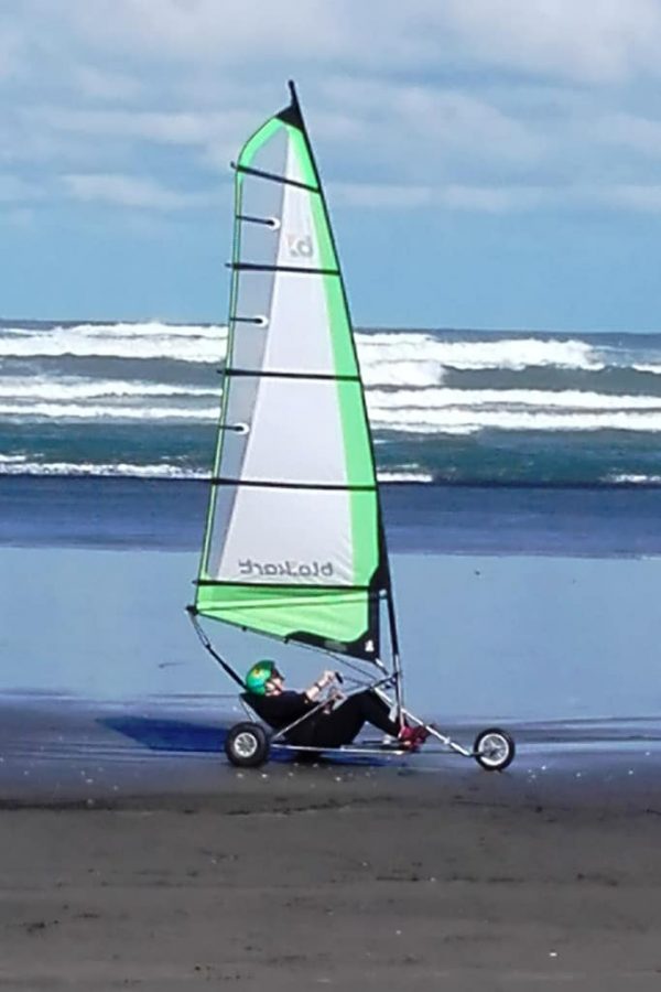 Blokarting at Muriwai December 5th 2021